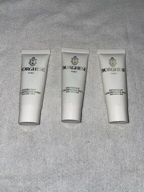Borghese Overnight Resurfacing Mask with AHA & BHA Travel Size Lot of 3
